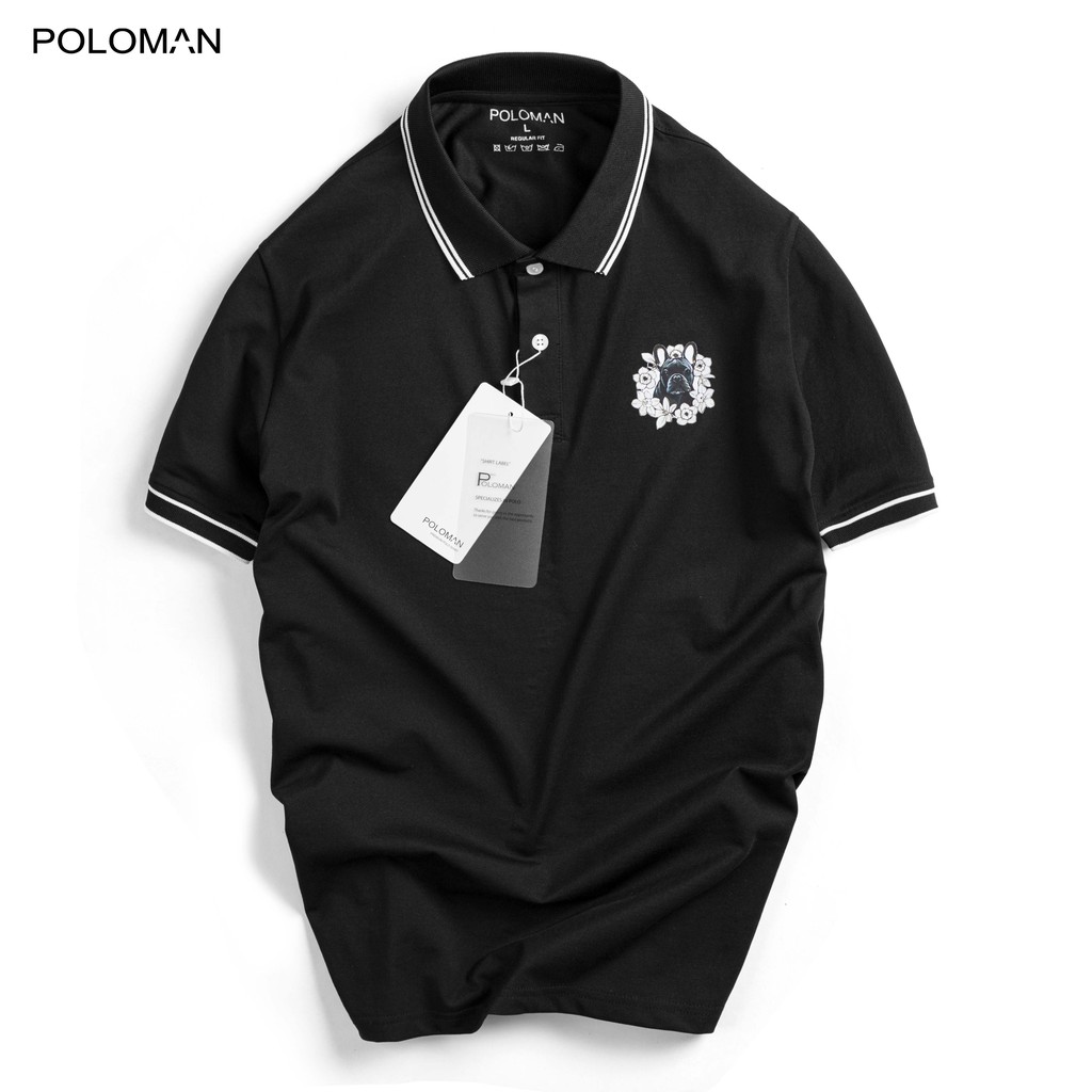 Áo thun Polo nam Verdo in logo ngực trái vải cá sấu Cotton xuất xịn,chuẩn form,trẻ trung- nặng động P40 - POLOMAN | BigBuy360 - bigbuy360.vn