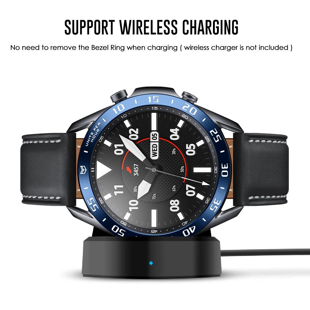 Khung viền bảo vệ cho đồng hồ thông minh samsung galaxy watch 3 41mm 45mm