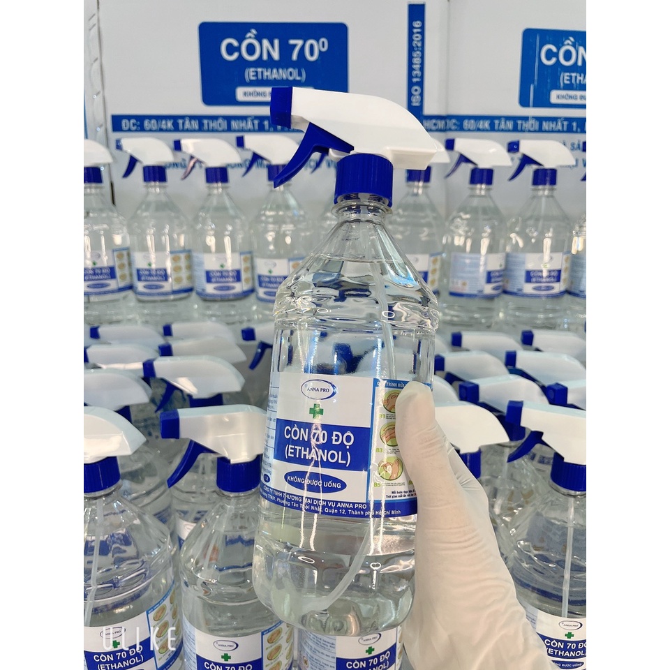 Cồn Y Tế Rửa Tay Sát Khuẩn 70 Độ 1000ml NHIỀU LOẠI HƯƠNG