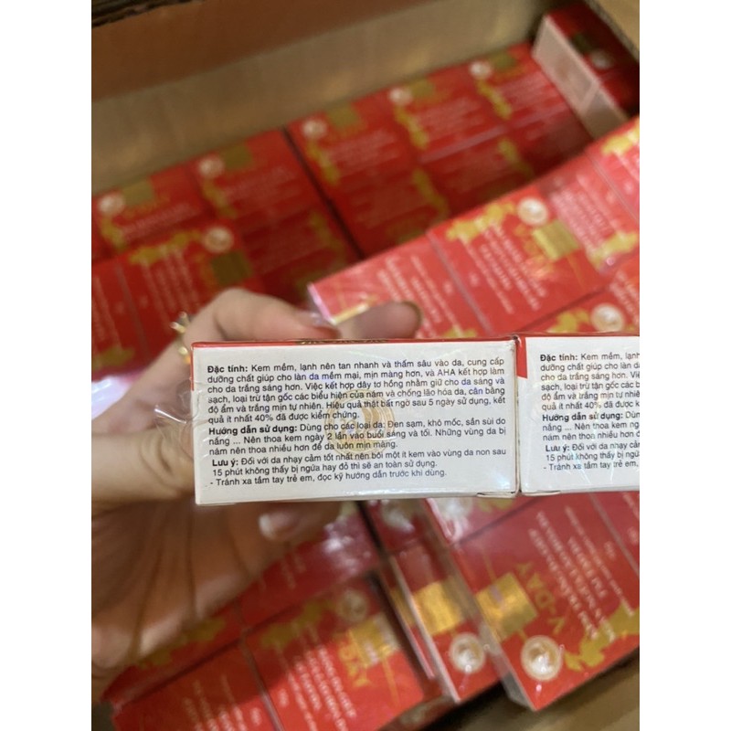 Kem Vday đỏ lớn dưỡng trắng da tái tạo 18gram