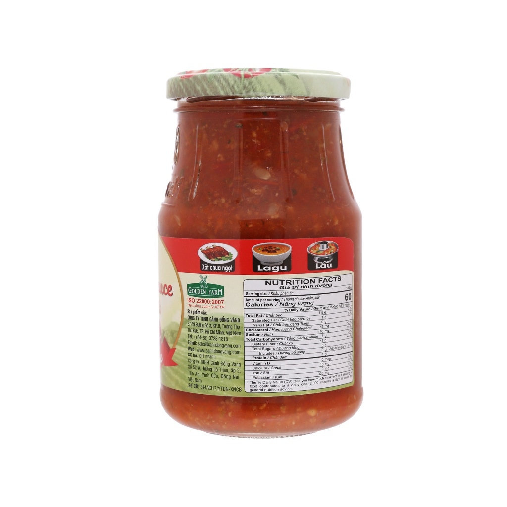 Sốt Spaghetti Golden Farm hũ 370g
