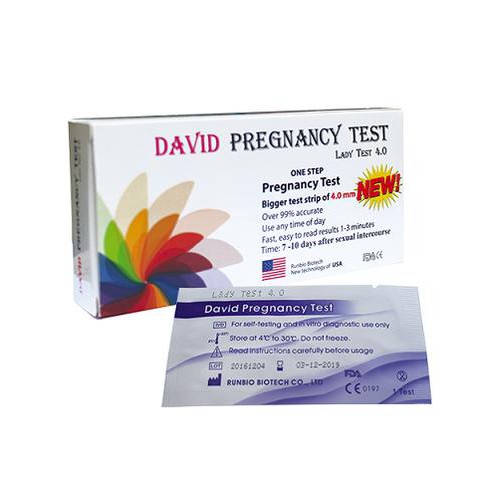 Que thử thai COMBO 5 hộp KIT thử David Pregnancy Test chính hãng