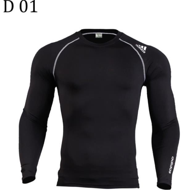 Áo body giữ nhiệt đa năng thailand màu đen. Áo thun nam dài tay co giãn 4 chiều . ' !