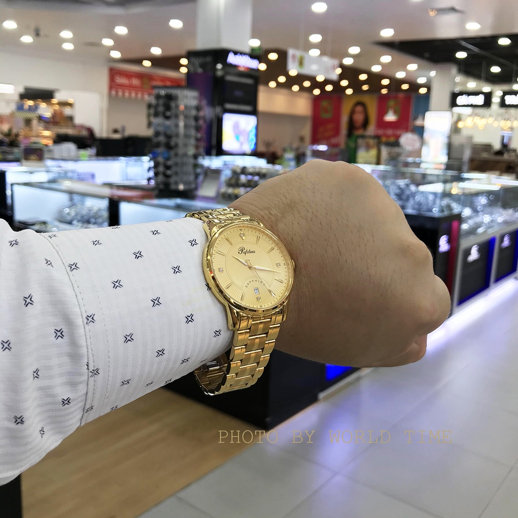 Đồng hồ nam Pafolina 5028M - 2 full box, kính sapphire chống xước, chống nước, thẻ bảo hành 3 năm toàn quốc