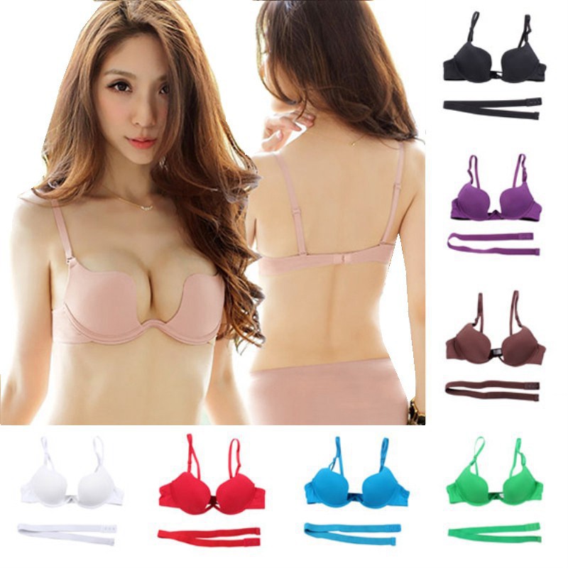 Áo Ngực Tàng Hình Có Mút Nâng Ngực Thiết Kế Hở Lưng Quyến Rũ