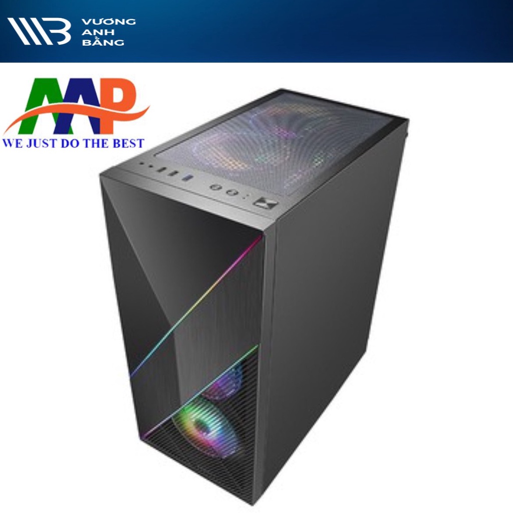 CASE AAP DIAMOND GAMING Mặt trước dãy Led RGB (Hông Kính Cường Lực)