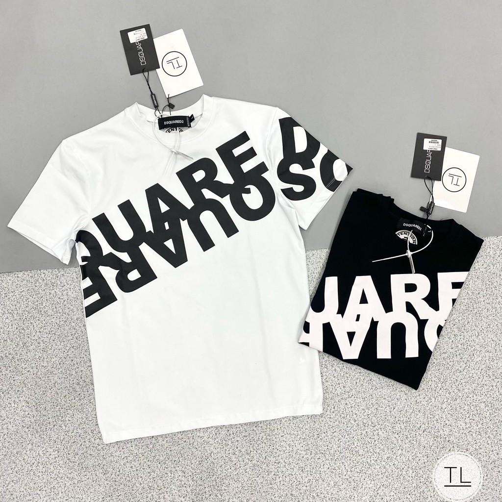 Áo thun cổ tròn nam nữ DSQ2 nhiều màu phù hợp giới trẻ 2022