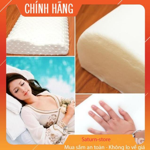 Gối cao su non chống ngáy, chống đau mỏi vai gáy, cột sống - Chất liệu 99% cao su non thiên nhiên - Hàng Việt Nam