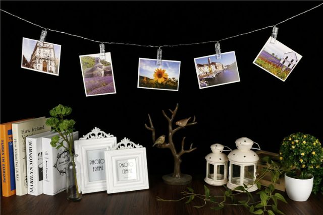 Dây đèn led kẹp ảnh trang trí