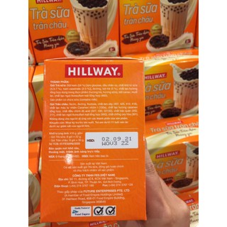 Trà Sữa Hillway 416g (Trà + Trân Châu 8x22g+8x30g)