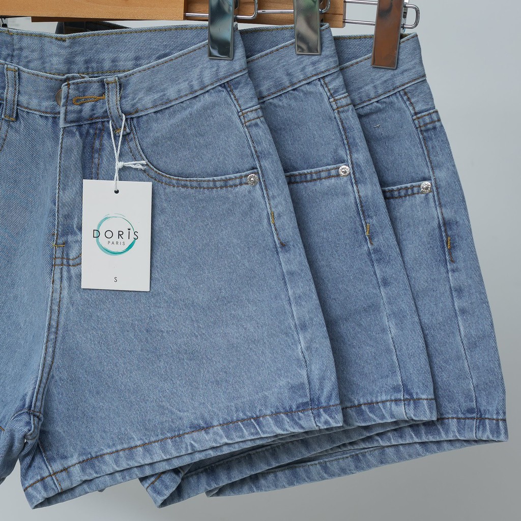 Quần Short Jean Cuốn Lai, Quần Sooc Nữ Trơn 3 Màu | BigBuy360 - bigbuy360.vn