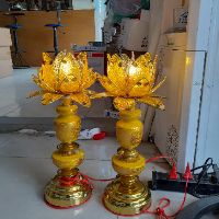 Combo 2 đèn thờ Sen Vàng 50 cm