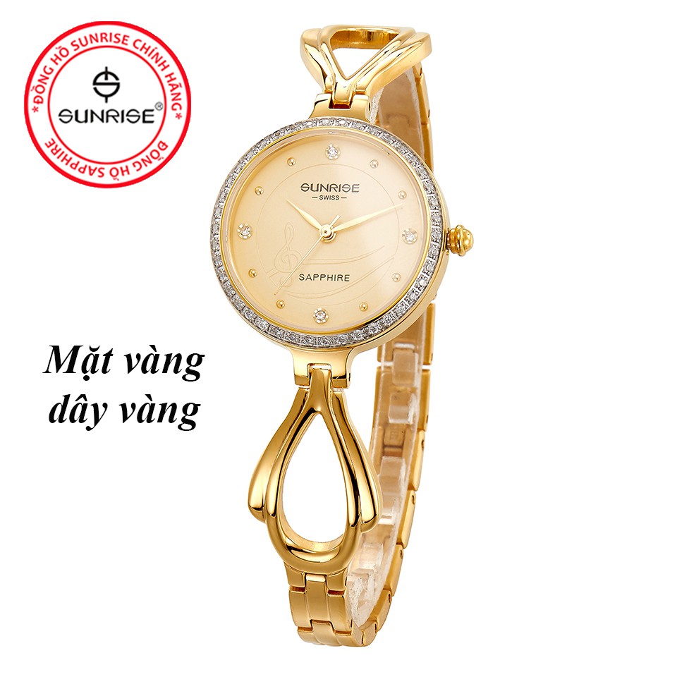Đồng hồ nữ đính đá Sunrise 9939AA siêu mỏng kính Sapphire chống xước - Fullbox chính hãng | BigBuy360 - bigbuy360.vn