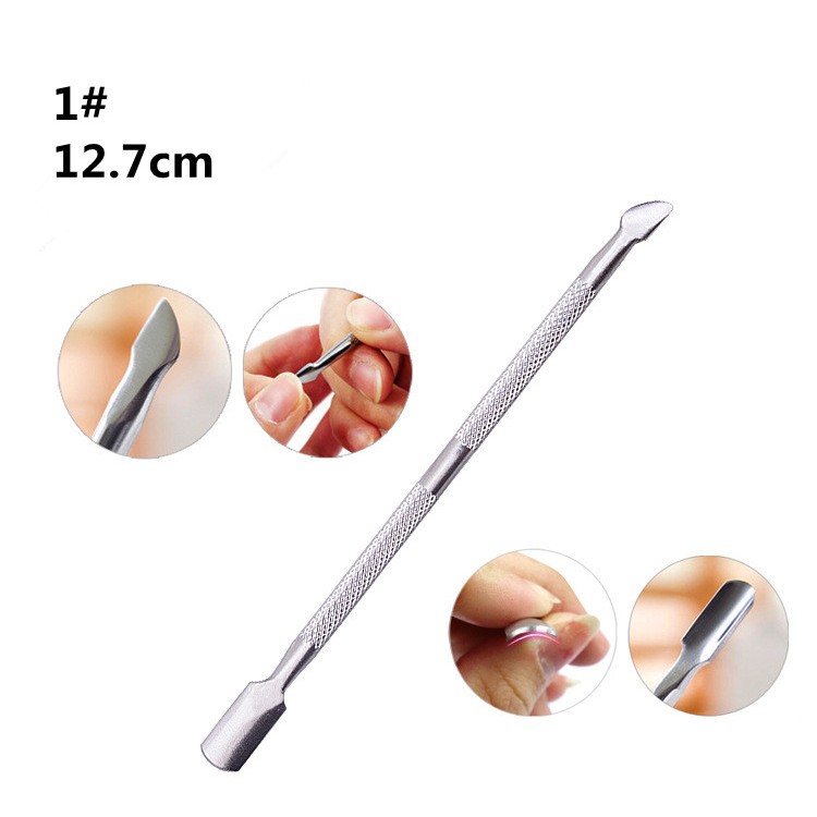 Bộ 4 dụng cụ làm nail cơ bản-Sủi da Inox