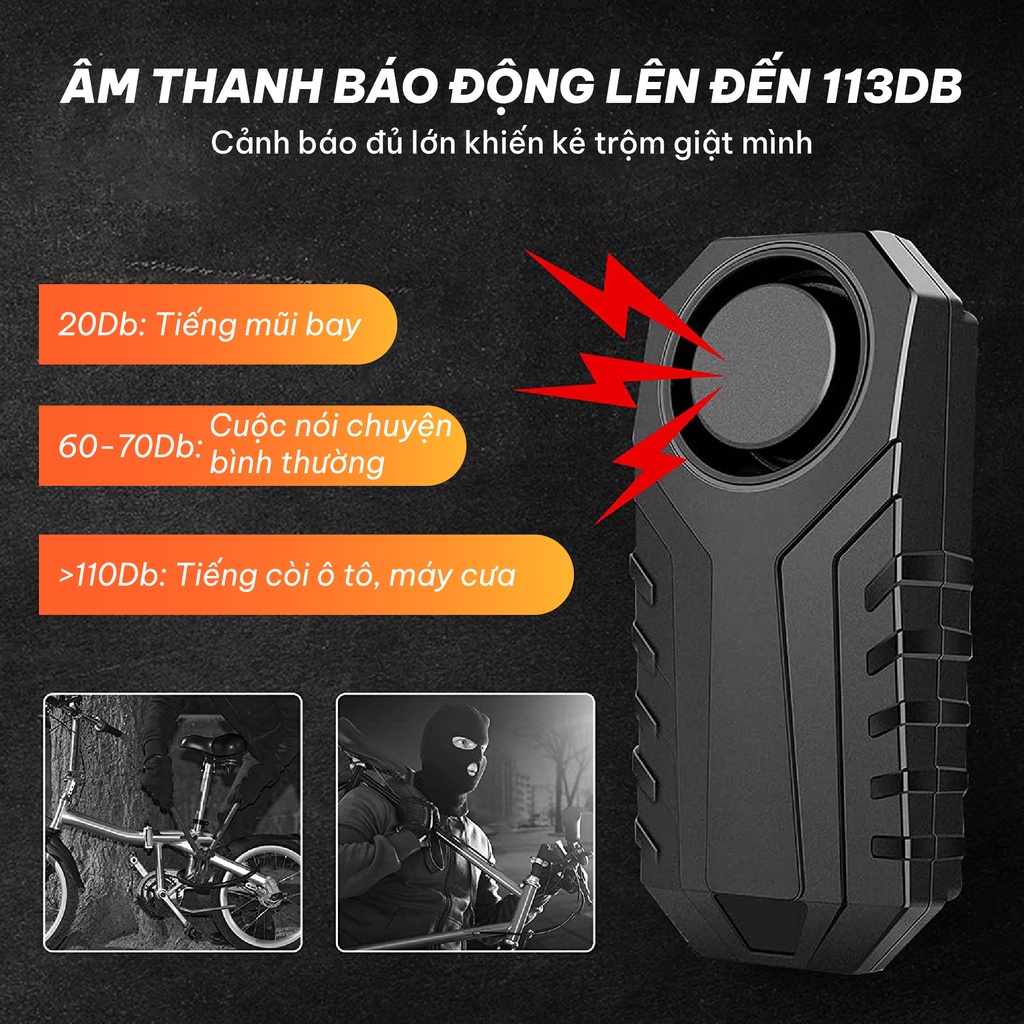 Khóa chống trộm xe máy bộ chống trộm xe máy xe điện thông minh EGAN PR-R06 có tích hợp remote xe máy và tìm xe trong bãi