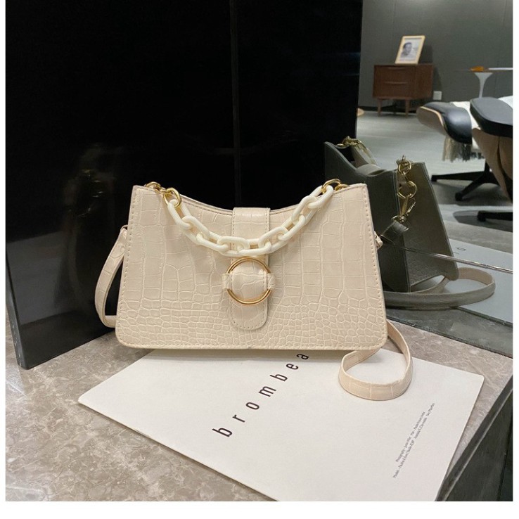 Túi xách nữ đeo chéo sang trọng vân da cá sấu cao cấp phối xích trẻ trung TX25 túi đeo vai T.xách Chip Xinh | BigBuy360 - bigbuy360.vn