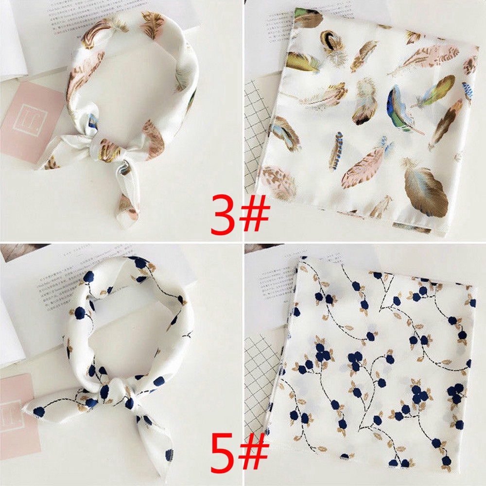 Khăn vuông quấn tóc phong cách Hàn Quốc thanh lịch dành cho nữ