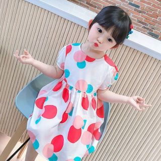 Váy tơ đũi chấm bi siêu cute