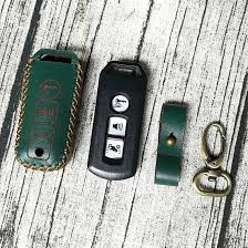 Bao da bọc chìa khóa SH SmartKey da bò thật handmade - Tặng kèm móc + khắc tên, số điện thoại