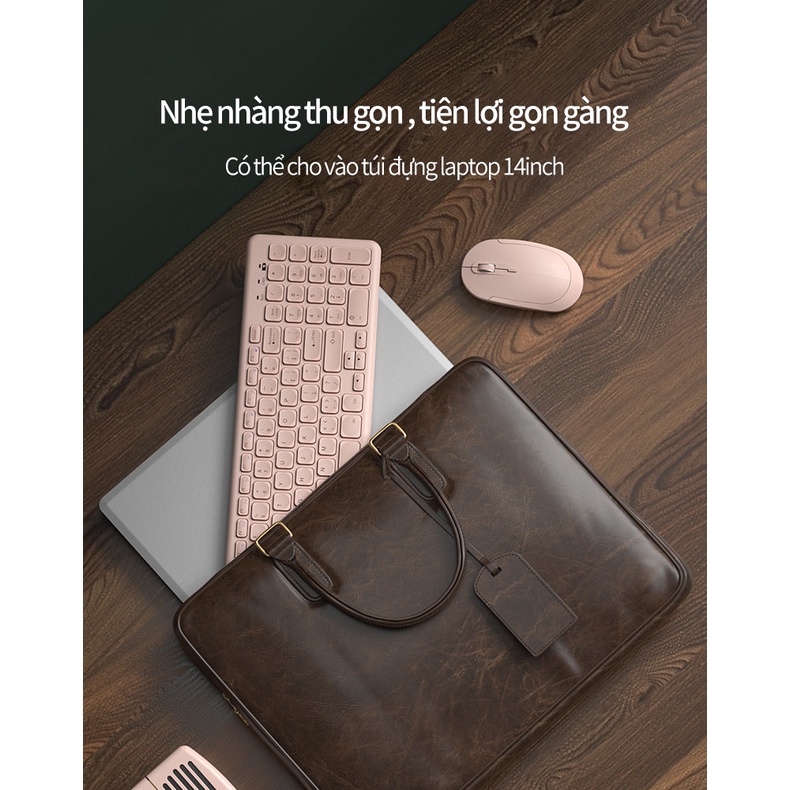 Bàn Phím và Chuột Cắm Chip USB Không Dây Chống Thấm Nước 2.4G dùng cho laptop, máy tính - Bảo hành