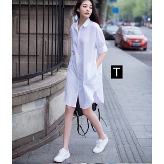 VÁY SƠ MI THỤNG NẮP TÚI SAU_TR05