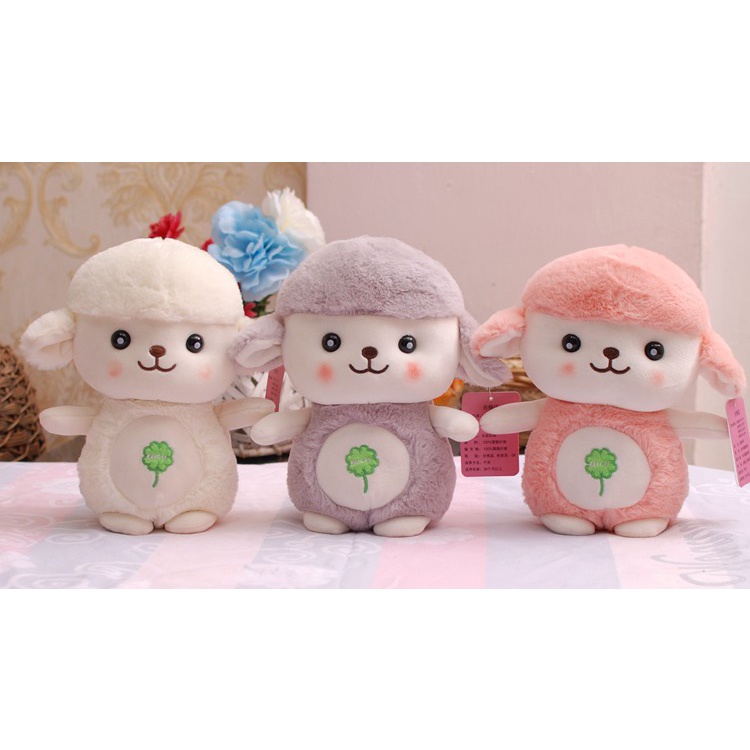 Cừu Bông Cao Cấp Size 25cm Màu Trắng
