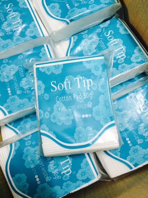 Combo 4 gói bông tẩy trang Soft Tip Thái Lan
