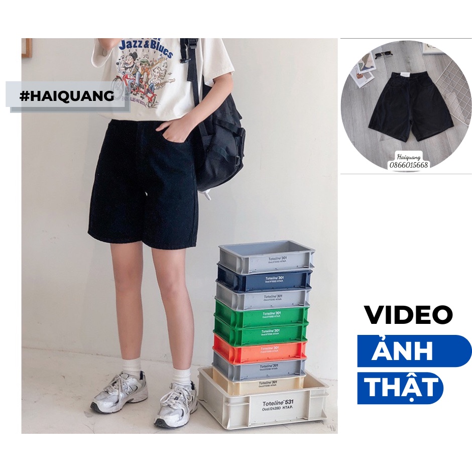 QUẦN JEAN NGỐ, QUẦN SHORT NỮ HAIQUANG CHẤT JEAN MỀM KHÔNG PHAI MÀU