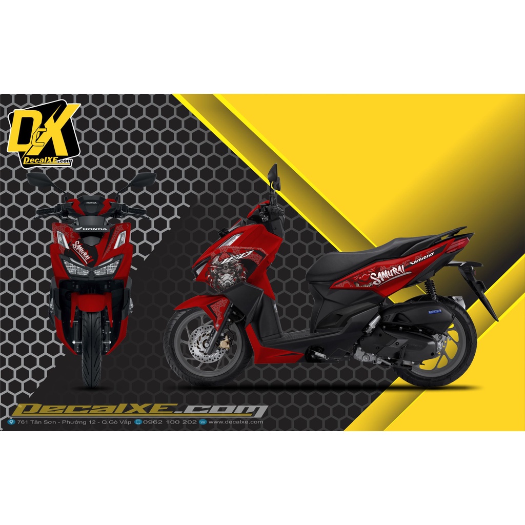 Tem rời dán xe Vario 160 | Chất Liệu Decal Cao Cấp Chống Nước, Bền Màu, Cắt Khuôn Sẵn Dễ Dán | TTVAR0015
