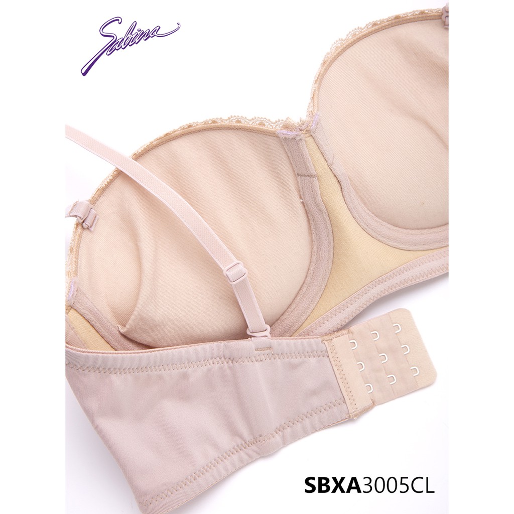 Combo Áo Lót Cúp Ngang Mút Dày Nâng Ngực Phối Ren Và Quần Đồng Bộ Màu Da Doomm Doomm By Sabina SBXA3005CL+SUXA3005CL | BigBuy360 - bigbuy360.vn