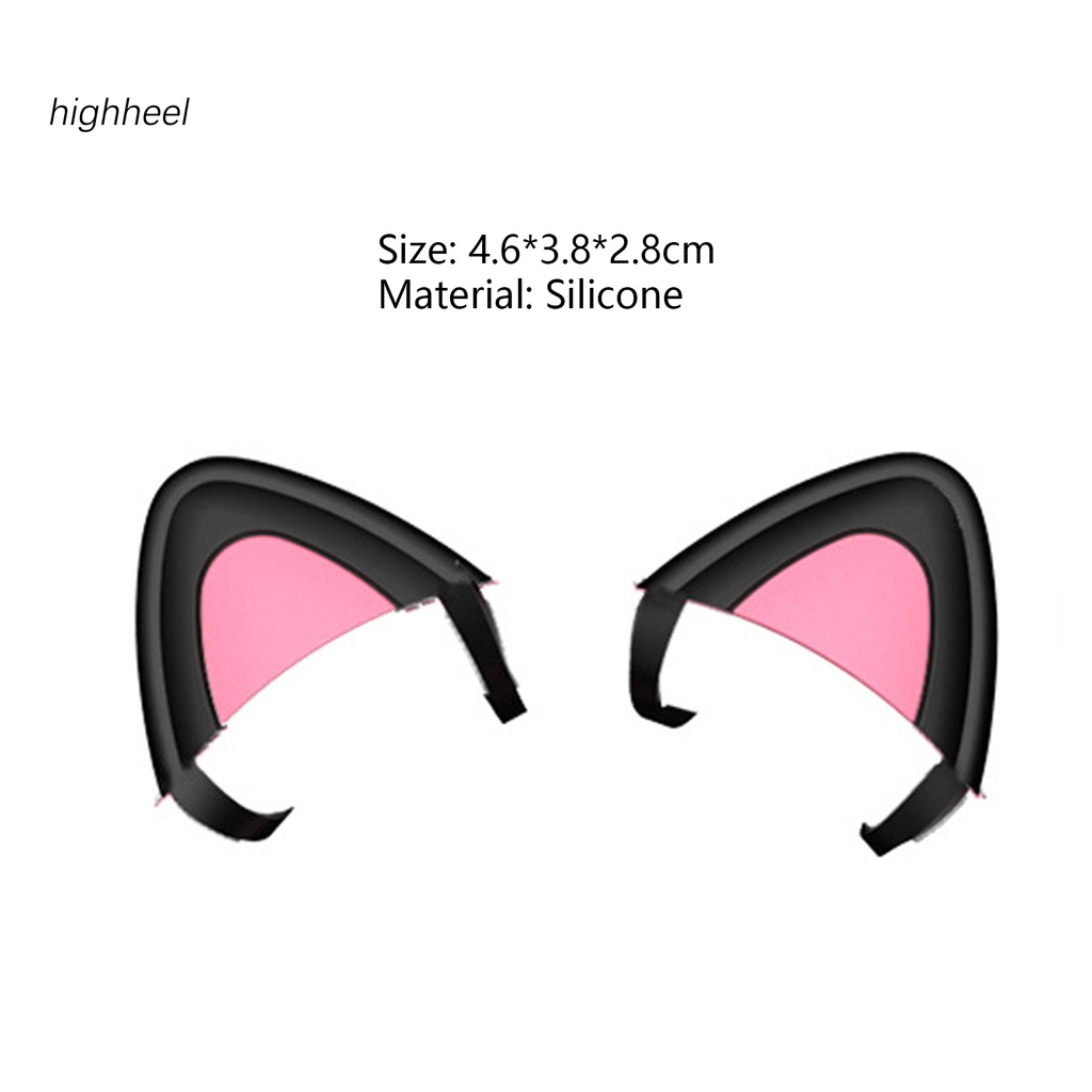 Tai Nghe Bluetooth Bằng Silicone Hình Tai Mèo Dễ Lắp Đặt