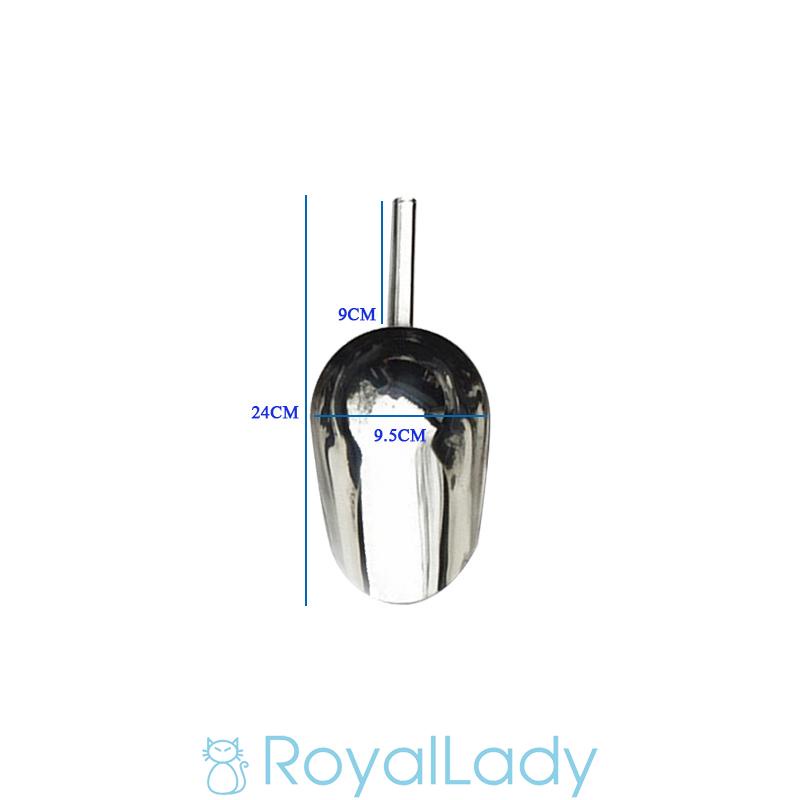 Muỗng xúc đá/ bột/ đường bằng kim loại đa năng tiện dụng kích thước 8/ 9/ 10/ 11 inch