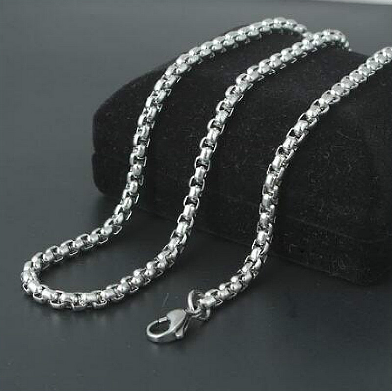 Dây chuyền dạng xích đơn giản bằng thép không gỉ cho nam