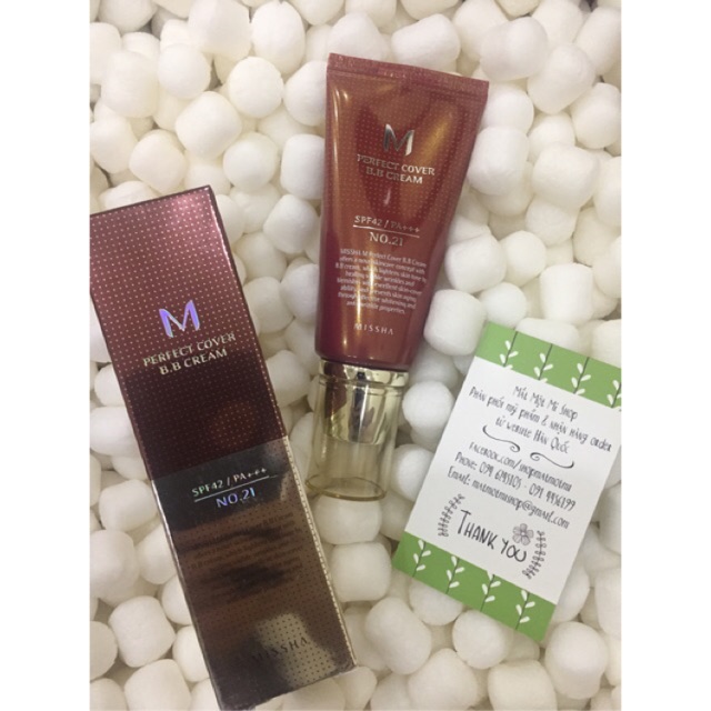 Missha - Perfect cover BB cream màu N21