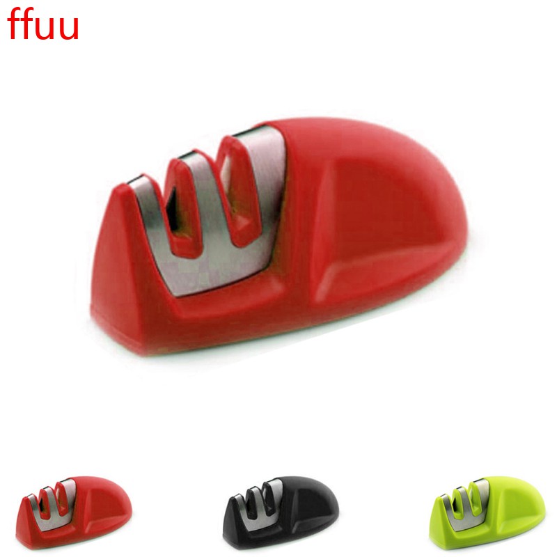 Two Stage(Ceramic+Diamond) Knife Sharpener Sharpening Stone Whetstone Waterstone Kitchen Honing Stone Sharpener