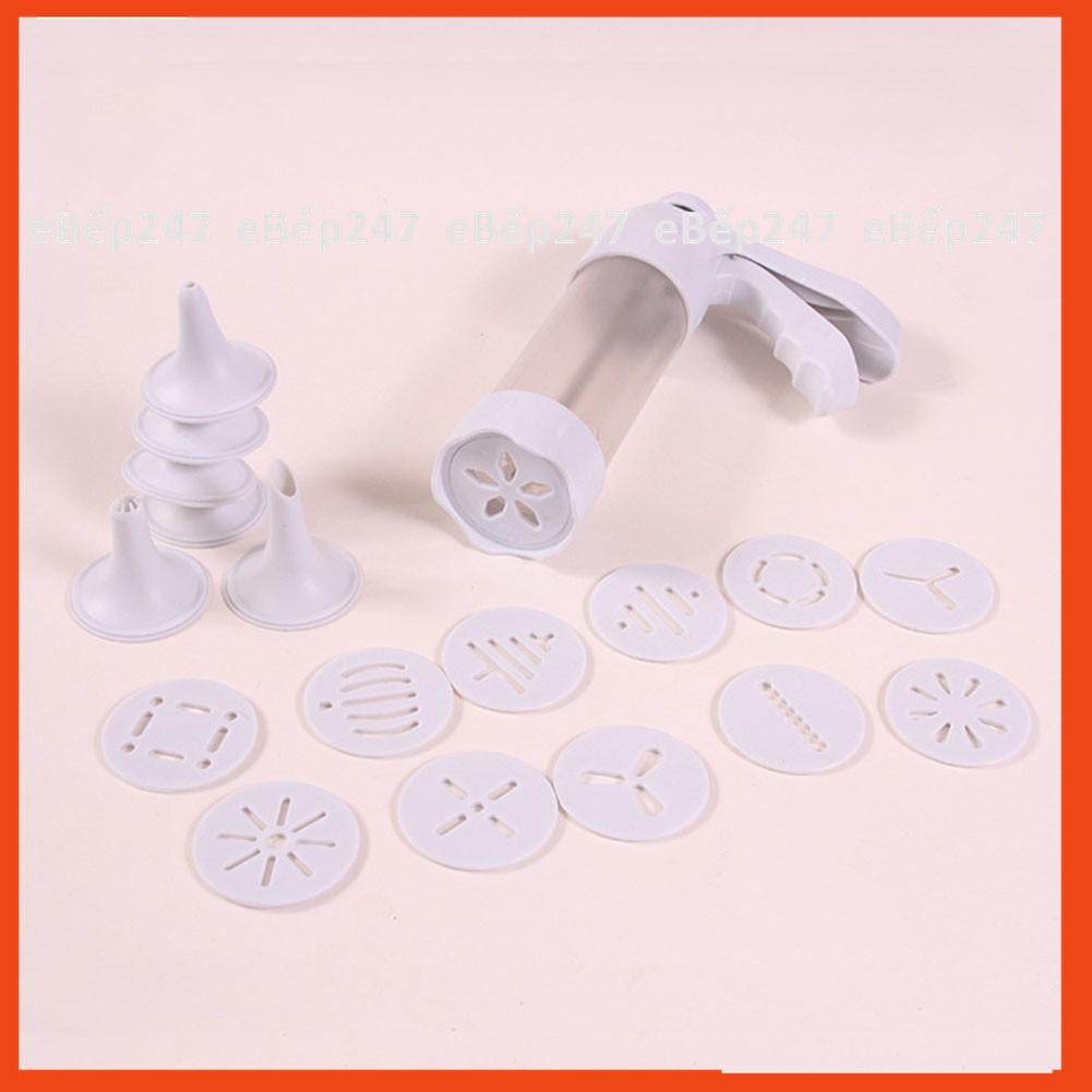 Bộ nhấn tạo hình bánh quy Cookie Press 18 chi tiết loại tốt, cao cấp, bền đẹp, tha hồ sáng tạo - eBếp247