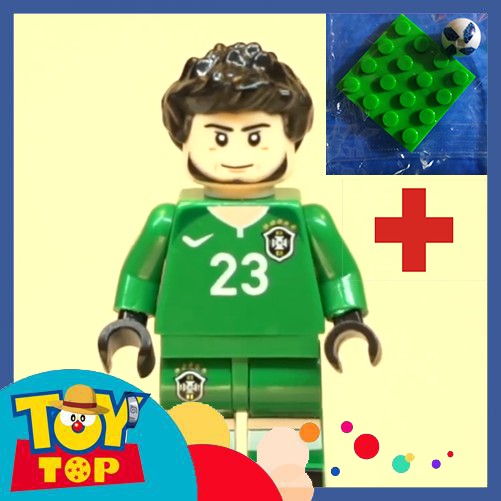 Non - lego Minifigure lắp ráp xếp hình cầu thủ bóng đá đội hình Brazil FIFA 18 Russia Cup [non-lego]