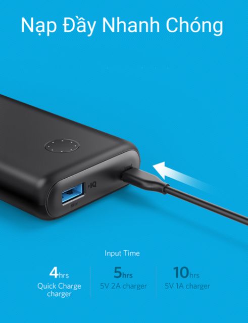 Pin Dự Phòng Anker PowerCore II 10000mAh - A1230