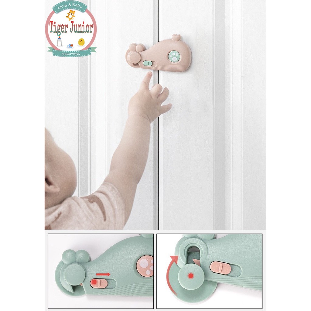 Khóa Cửa, Khóa Tủ, Khóa Tủ Lạnh, An Toàn Cho Bé Mẫu Cá Voi DD215