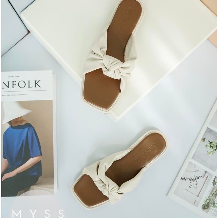 Dép bệt xoắn nơ giữa thời trang MYSS - DE96