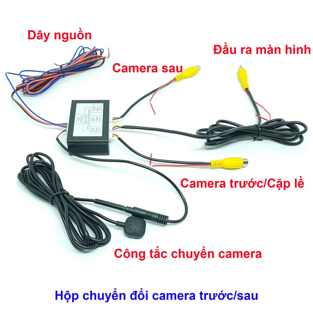 Bộ chia tín hiệu camera cặp lề, camera lùi cho màn hình trung tâm ô tô