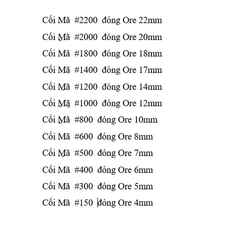 Cối đóng Ore  đóng bằng tay - dụng cụ làm da handmade