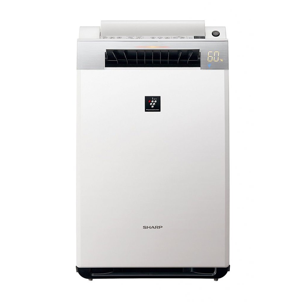 Máy làm sạch không khí tạo ẩm Plasmacluster 25000 premium white SHARP KI-EX55 (