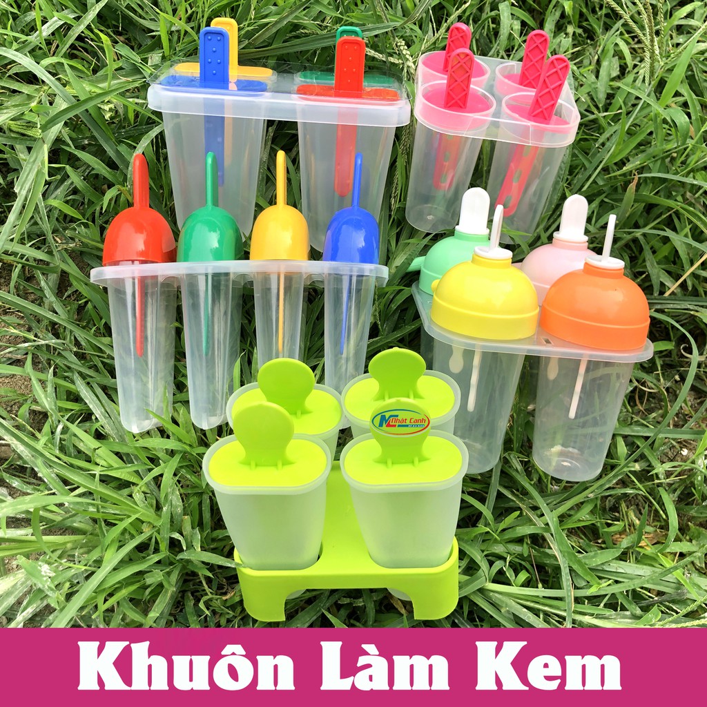 Khuôn làm kem que đù loại tiện dụng