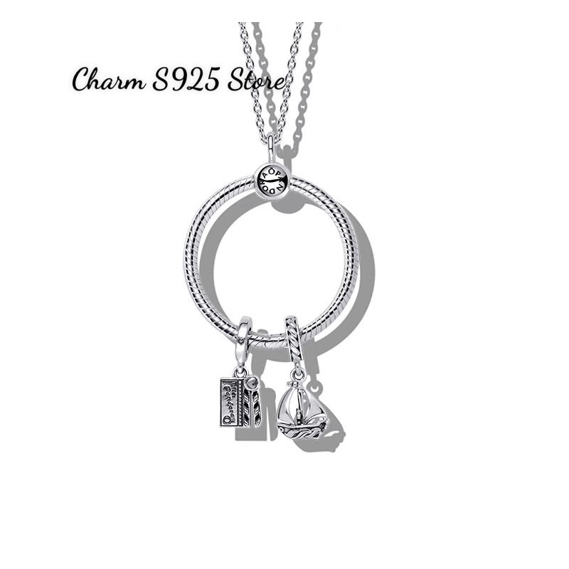 charm pan treo bảng clapper board bạc s925 cap cấp