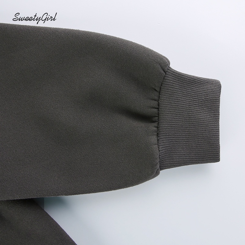 Áo Hoodie Tay Dài Có Túi In Chữ Thời Trang 2022 Cho Nữ