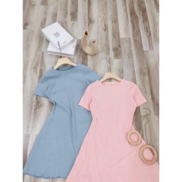 Váy Body Trơn Màu Pastel Nữ MEESTORE - Đầm Body Dáng Ngắn Phong Cách Hàn Quốc