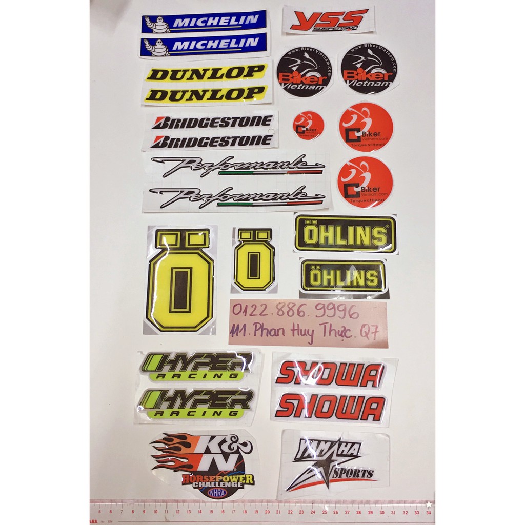Tem -Sticker in nổi