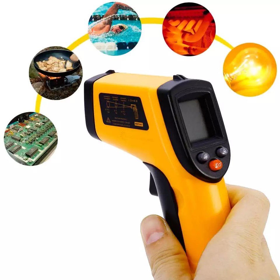 Súng Bắn Đo Nhiệt Độ  INFRARED Dải Đo Từ -50 độ đến 400 độ