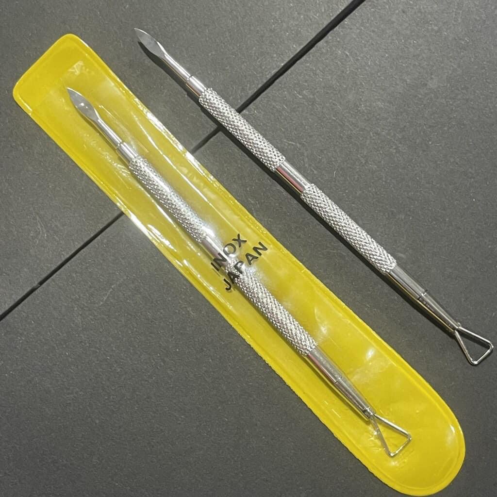 Cạo gel 1 đầu, 2 đầu Inox Japan chuyên dụng làm móng - Sushi nail mi